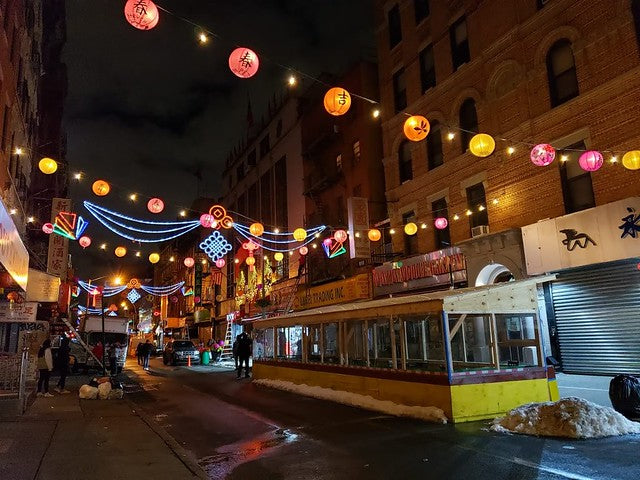 Lanterns on Mott Street