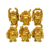 Gold Color Laughing Buddha (3.5"-4.25"H)