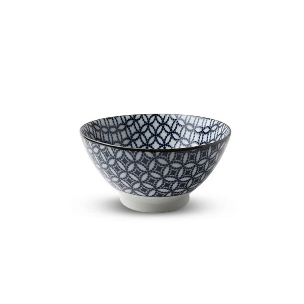 Blue on White Classic Pattern Noodle Bowl