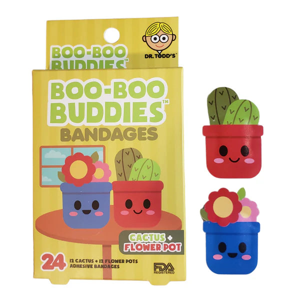 Boo Boo Buddies Bandages - Cactus and Flower Pot