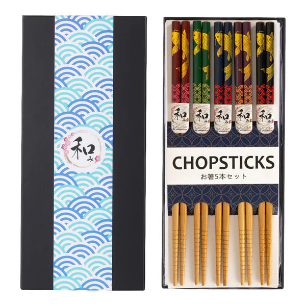 5 Piece Chopsticks Set-Koi Fish