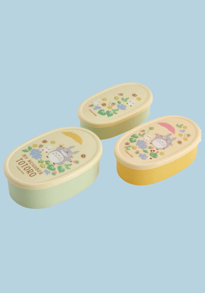 My Neighbor Totoro Food Container Flower Field 3-Piece Set