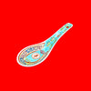 Classic Longevity Ceramic Soup Spoon - Turquoise