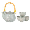 Ume Plum Blossoms Tea Set-Blue