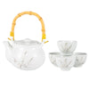 Ume Plum Blossoms Tea Set-White