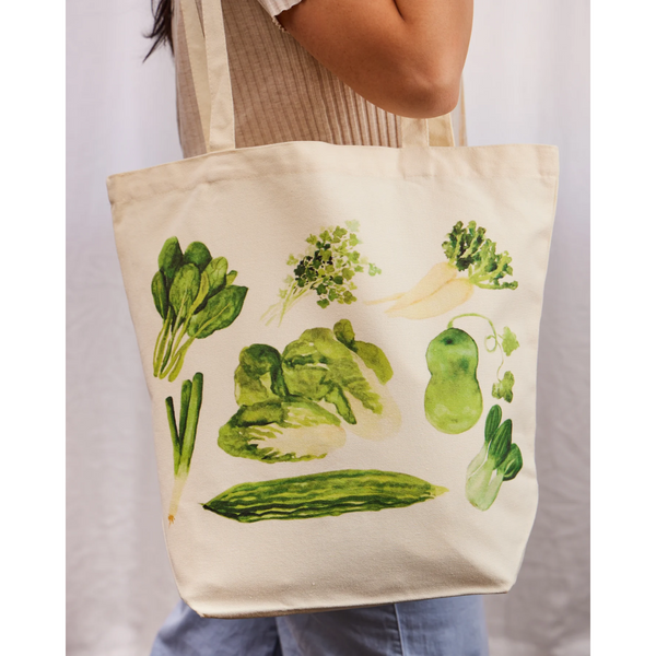 Asian veggies tote bag