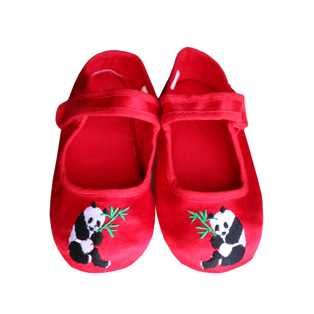 Panda Embroidered Children Shoes