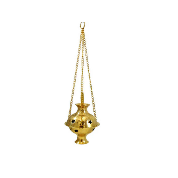 Hanging Brass Incense Cone Burner