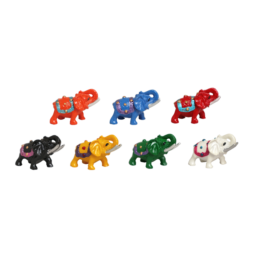 Mini Colorful Elephant Figurine