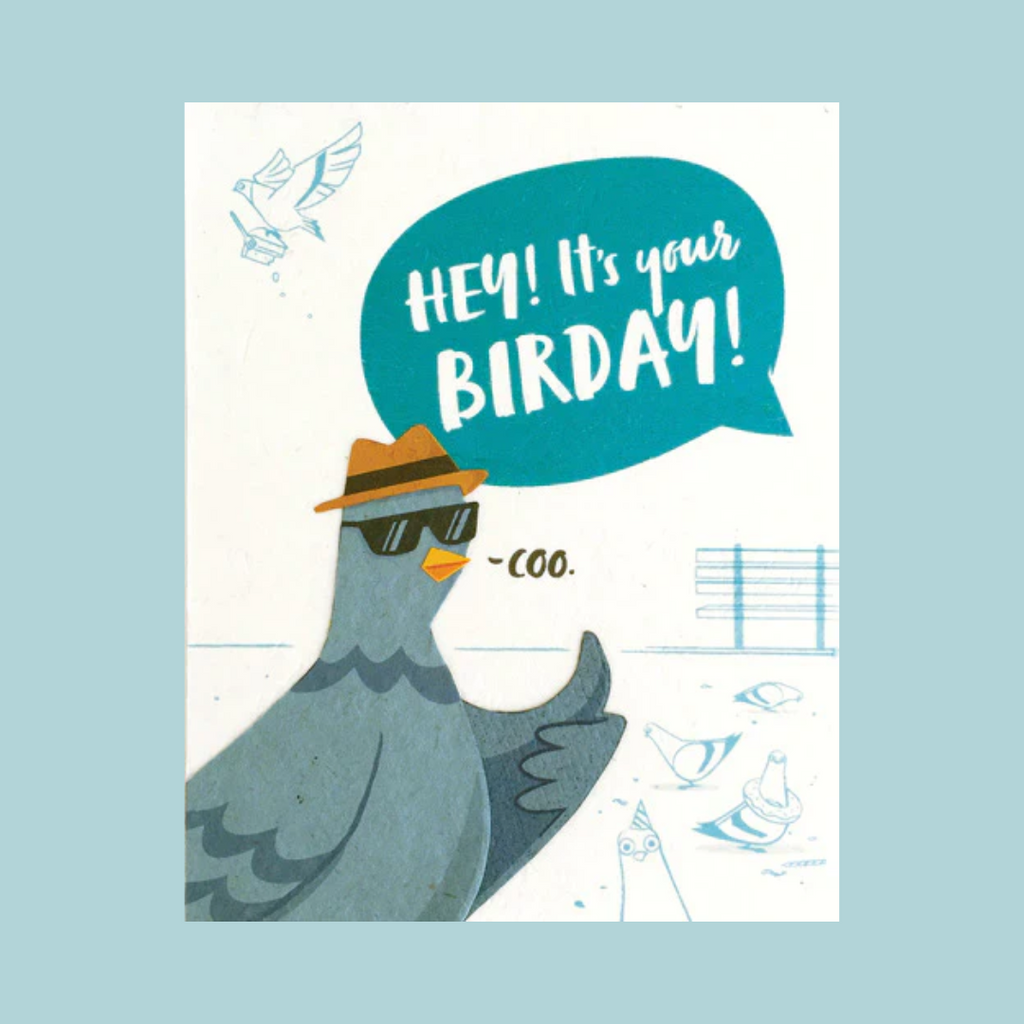 Handcrafted Cards: Pigeon Birthday