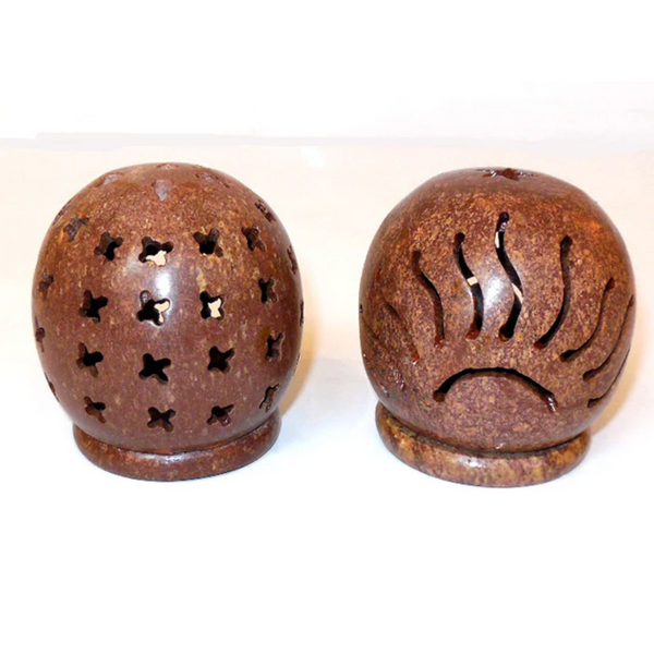 Soapstone Incense Burner - 2 Styles