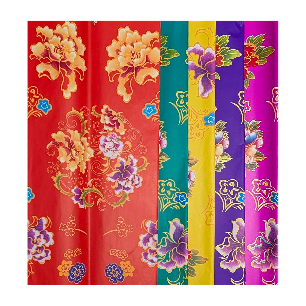 Peony Wrapping Paper (Variety 5-Pack)