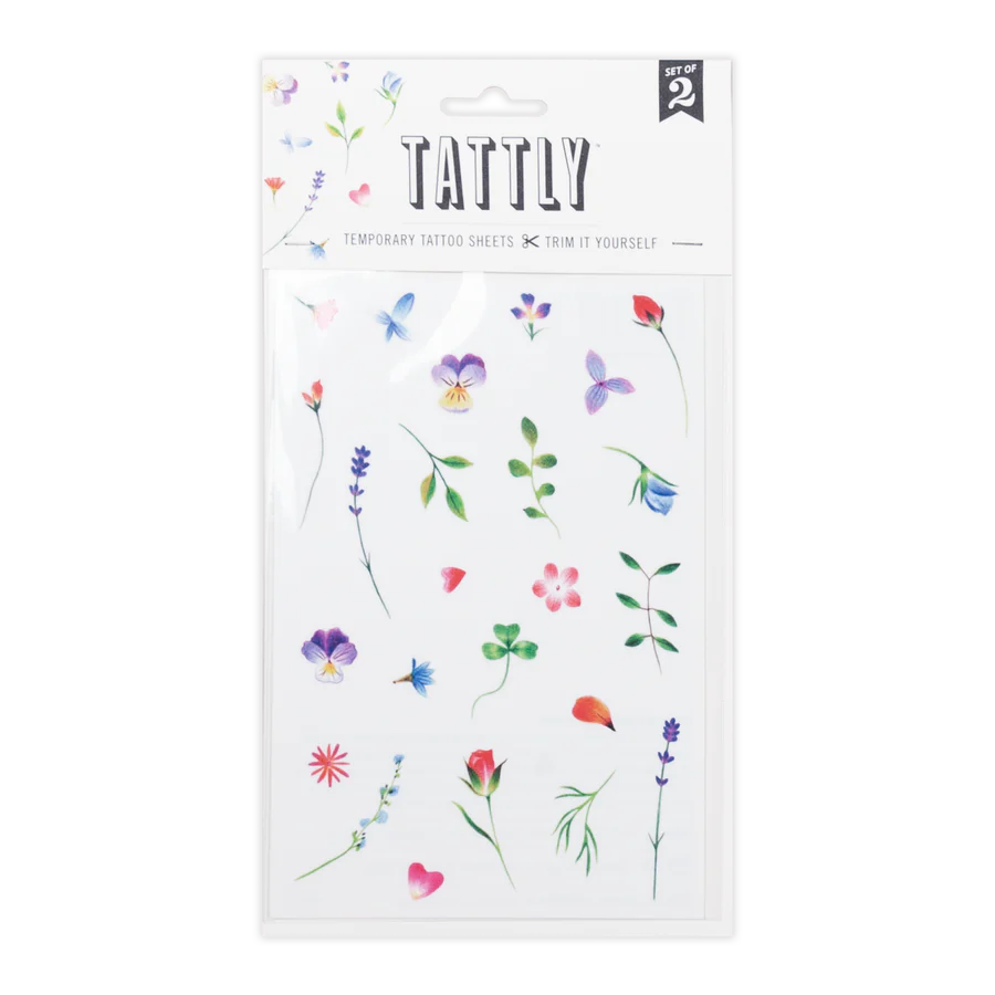 Petite Garden Tattoo Sheet