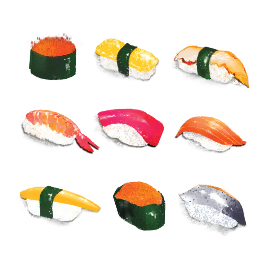 Sushi Platter Tattoo