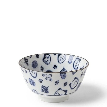 Maneki Neko Blue Bowl