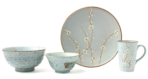 Spring Blossom bowls, plate, mug
