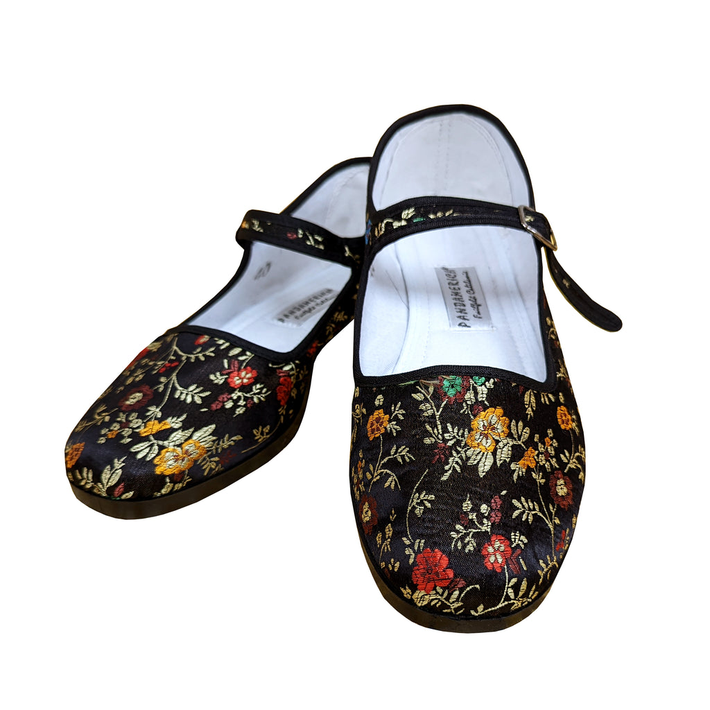 Floral Brocade Mary Janes (Various Colors)