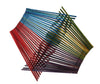 Folding bowl made with 30 chopsticks, 4 colors, 4 square design