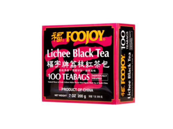 Foojoy lichee black tea-100 teabags 