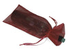 Burgundy Organza wine bag