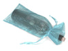 Teal Organza wine bag