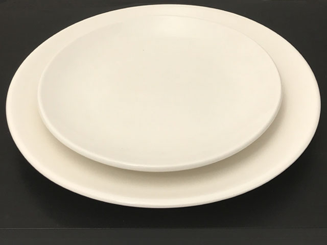 Off-White Ceramic Plate - Round