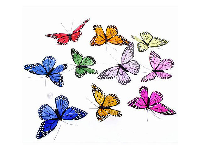 Rainbow Monarch Butterfly Garland (84")