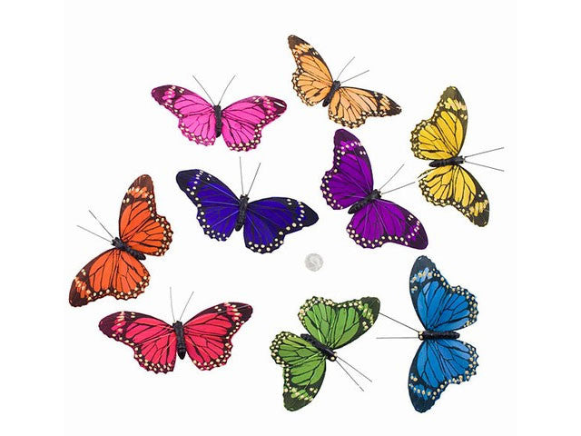 Rainbow Monarch Butterfly Garland (78")